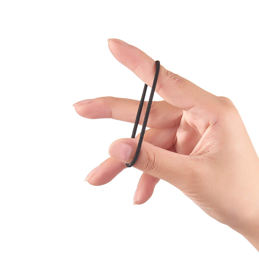 Fifty piece pack of premium imported no snag everyday hair ties.