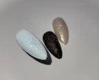 Bellecrey nail glitter powder open jar lifestyle view