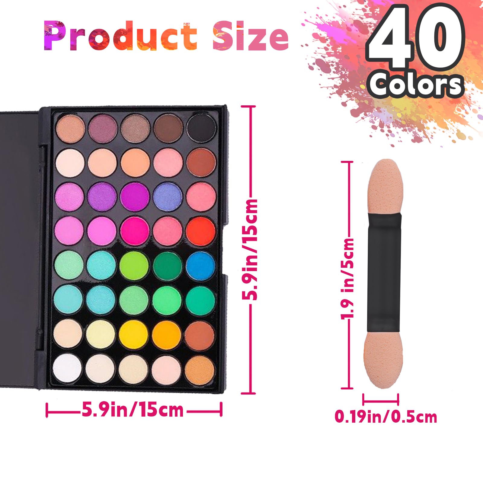 Detailed view of Haiolorpro iridescent nail pigment powder shades