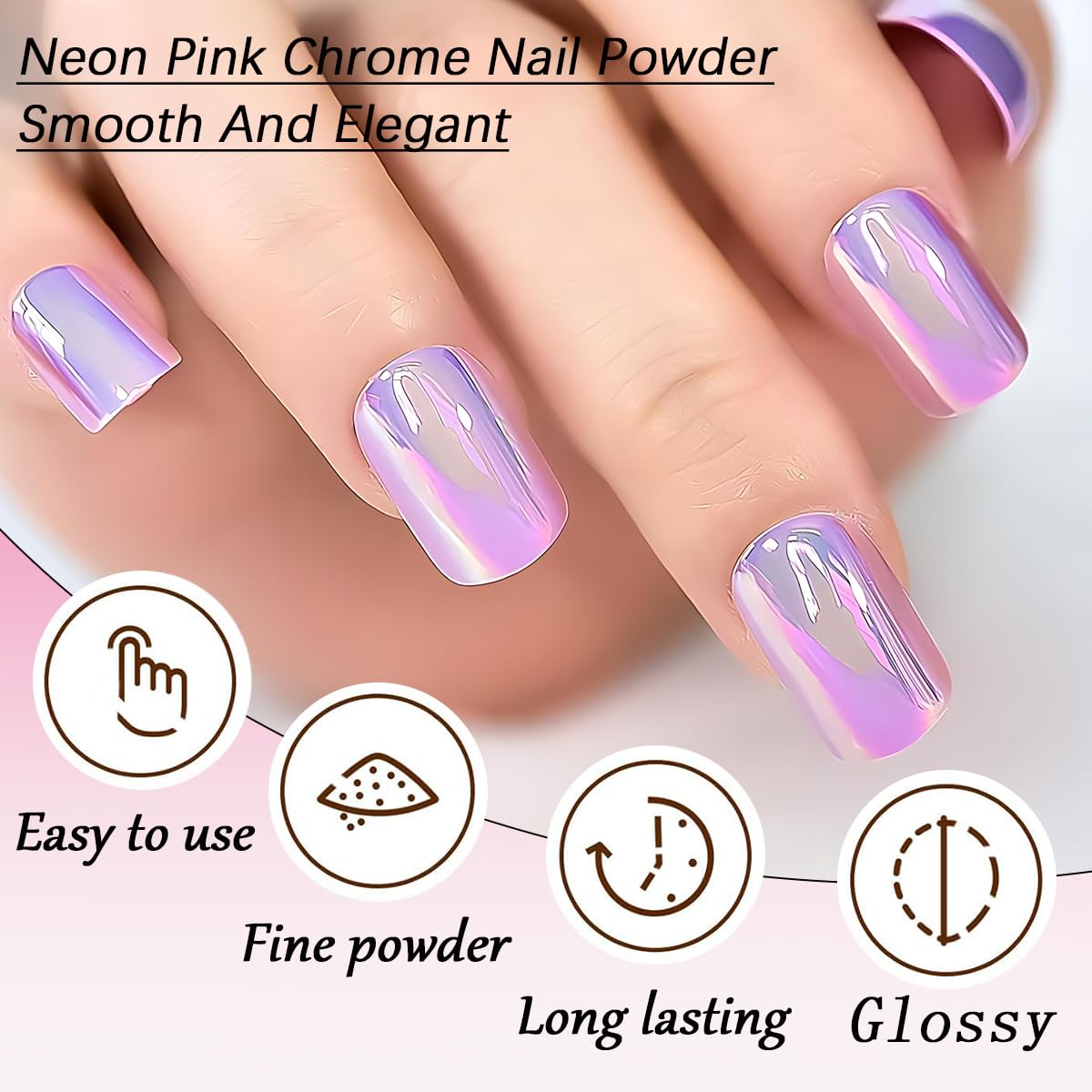 Bellecrey nail powder kit with application brushes