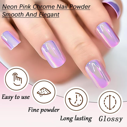 Bellecrey nail powder kit with application brushes