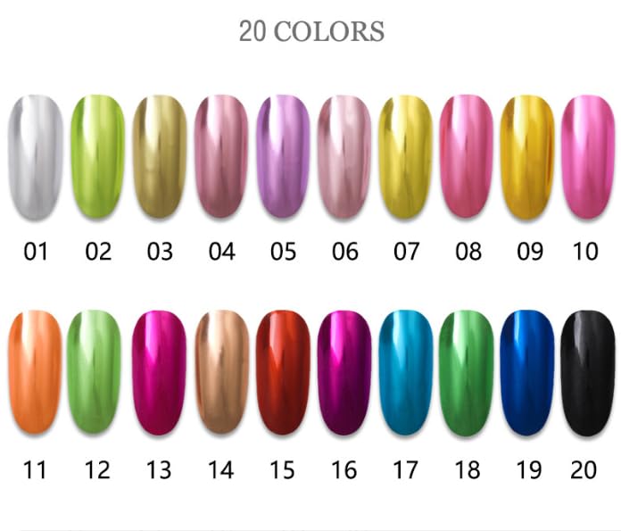 Metallic pink mirror effect chrome nail powder pigment