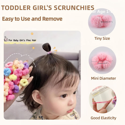 WDGROW mini seamless cotton hair bands for infants and girls.