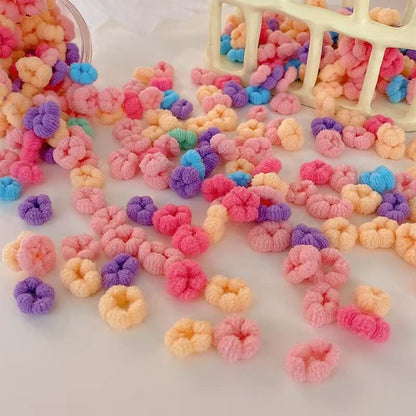 WDGROW no crease gentle cotton hair elastics pack for kids.