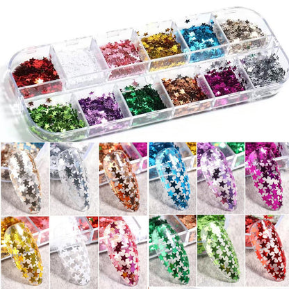 TBRZTR nail glitter sequins set for women and girls manicure