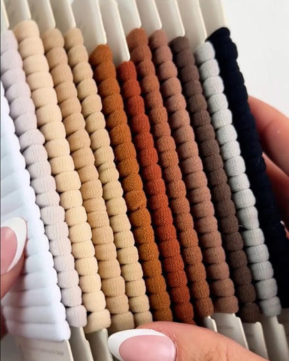 Heliums thin nylon fabric stretch hair ties overview