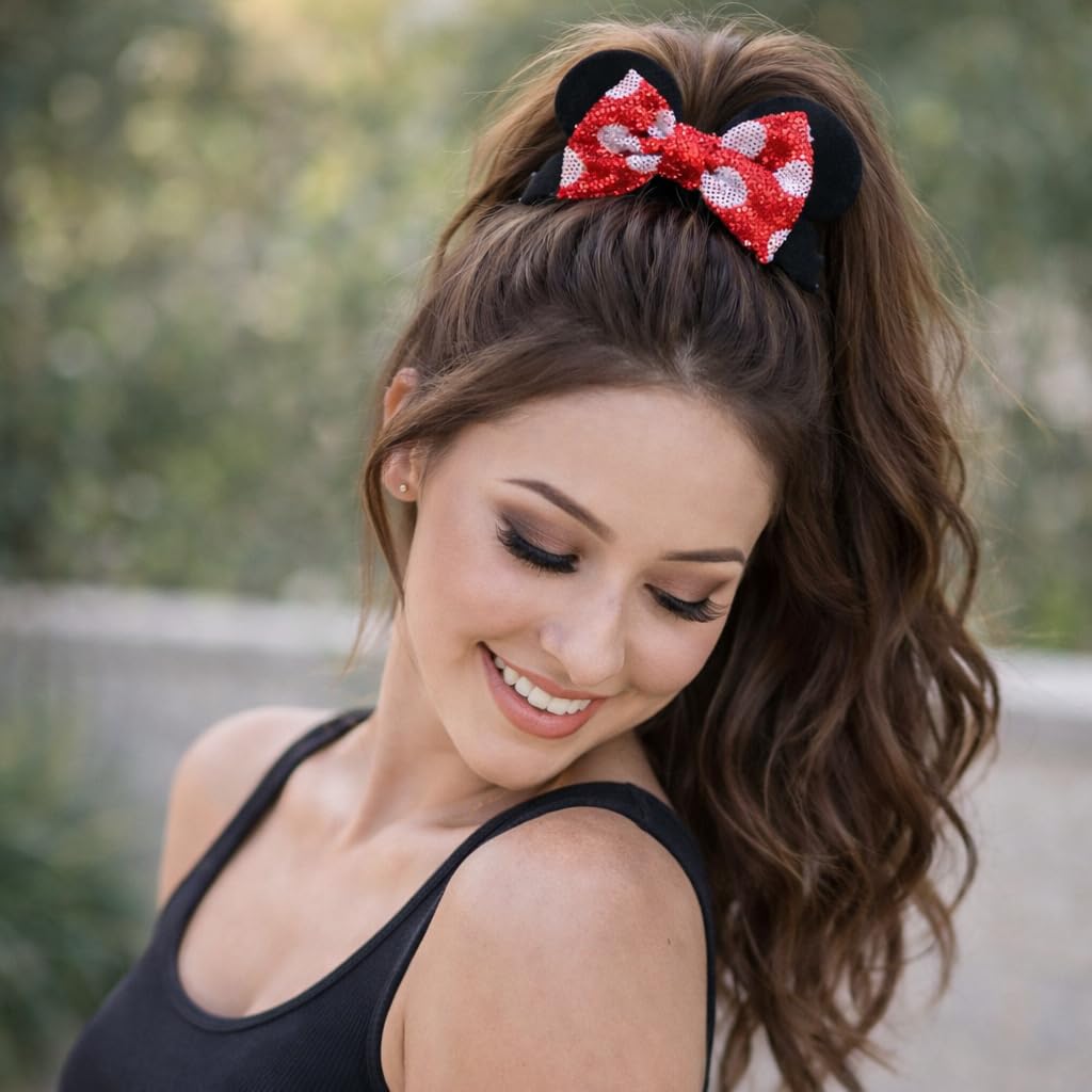 Soft plush fabric hair bands with durable elastic for comfortable all day wear