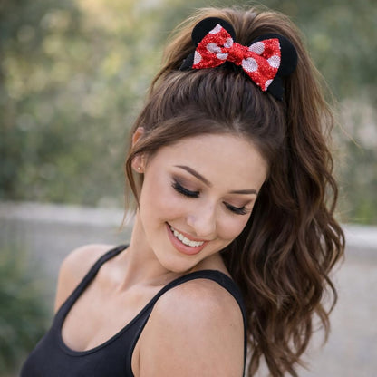 Soft plush fabric hair bands with durable elastic for comfortable all day wear
