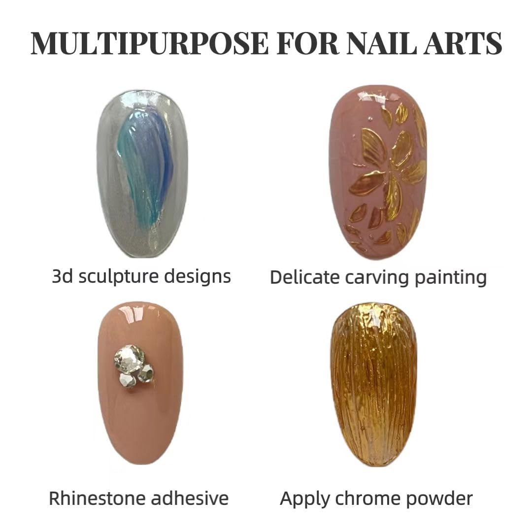 3D sculpture nail art created with YJMyujimi clear gel