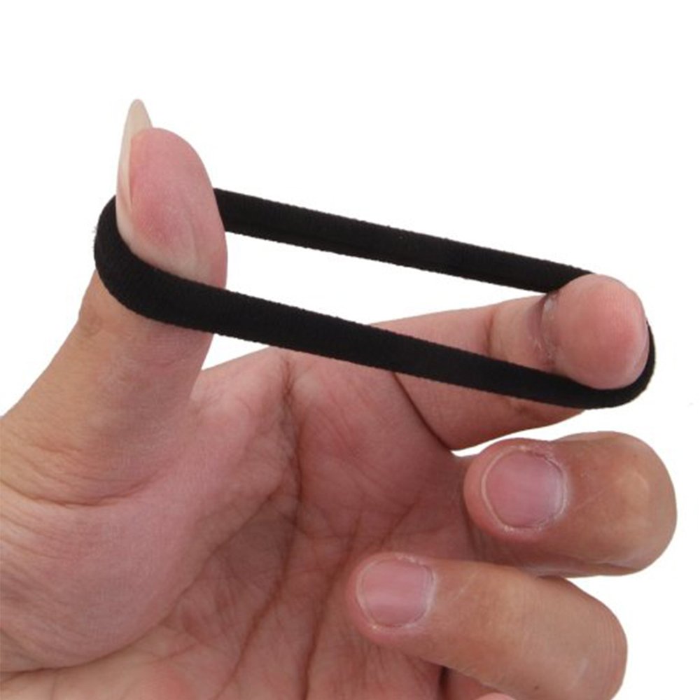 J-MEE high elasticity non slip ponytail holders stretch demonstration