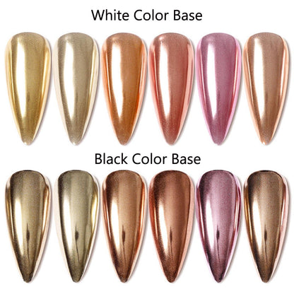 Gzmayuen nail art powder with included sponge applicators