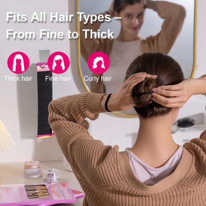 Wraphit damage free hair ties worn as a comfortable wrist bracelet accessory