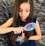 Luv Her Lilo and Stitch hairbrush cushion base and rounded nylon bristles