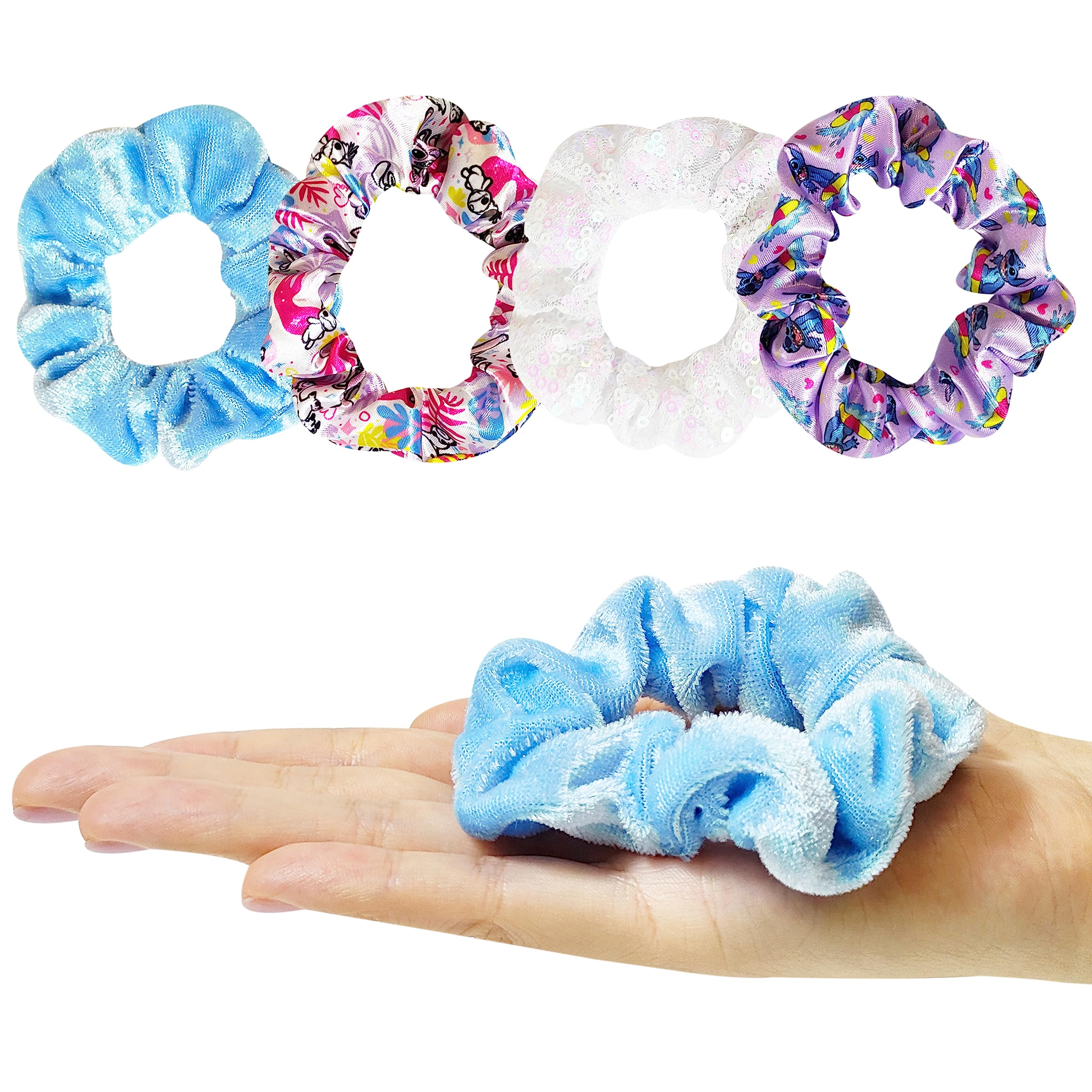 LUV HER Lilo and Stitch kids hair accessories gift set components displayed