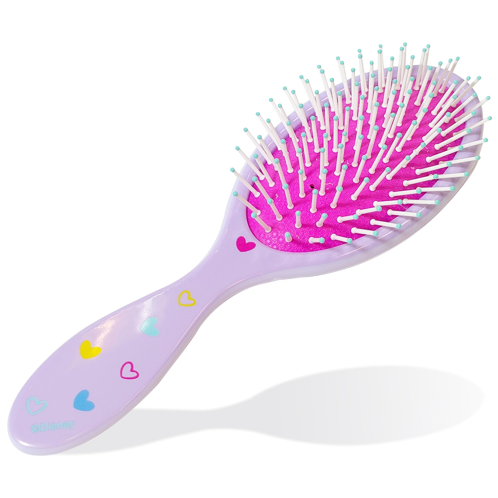 Back view of LUV HER hair brush showing authentic Disney Stitch graphic print