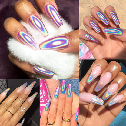 DIY nail art holographic glitter powder packaging