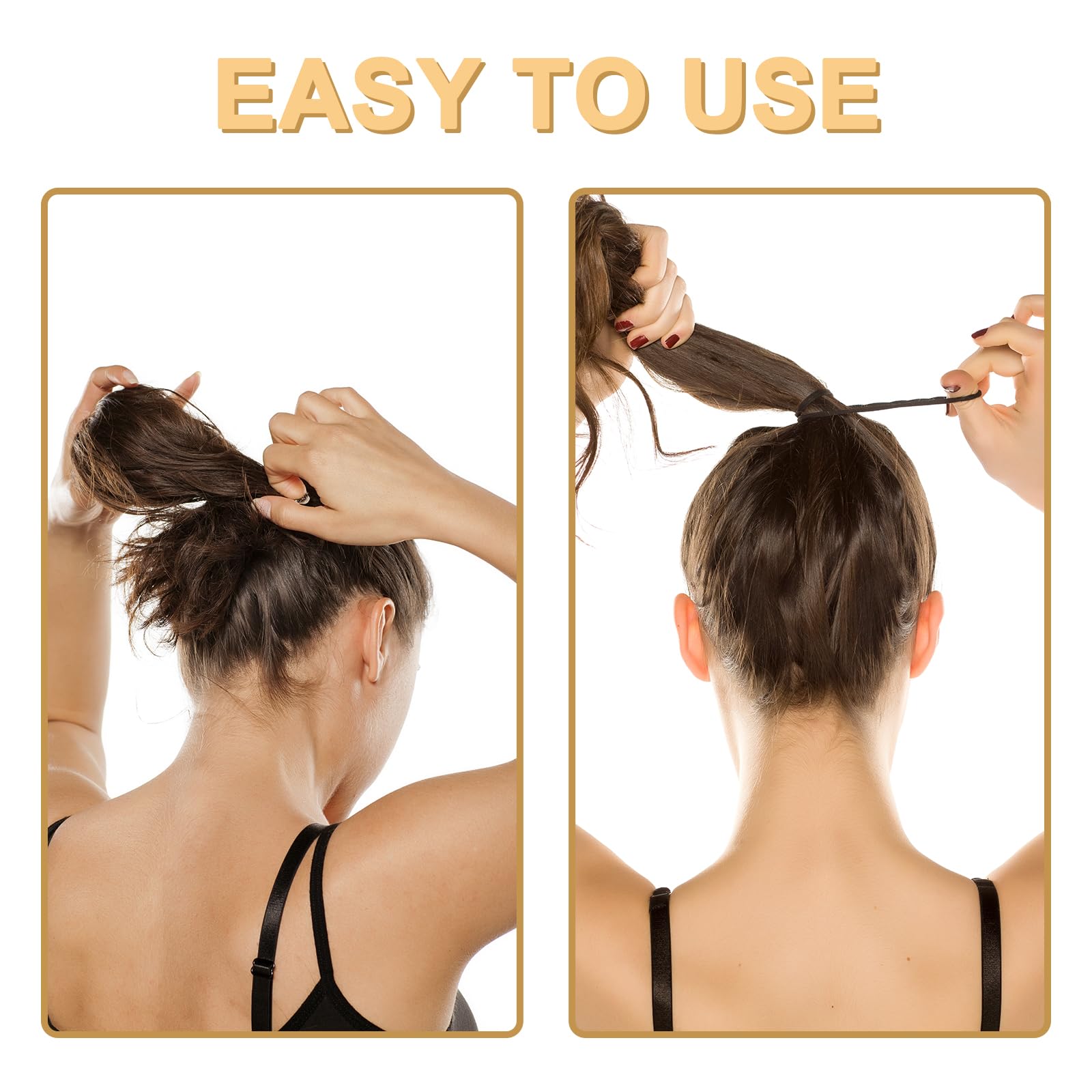 Sixty piece bulk premium cotton elastic bands for daily hairstyling needs.