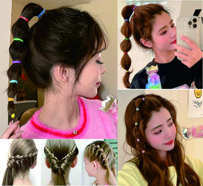 Bulk two thousand count packaging of premium soft hair ties for kids.