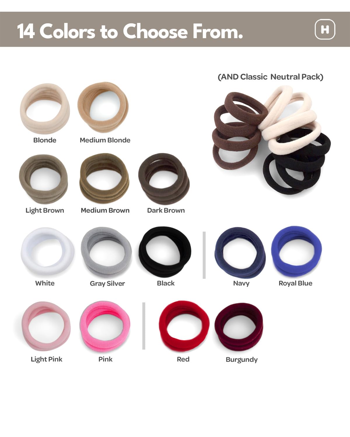 Cyndibands soft nylon hair bands for blonde hair