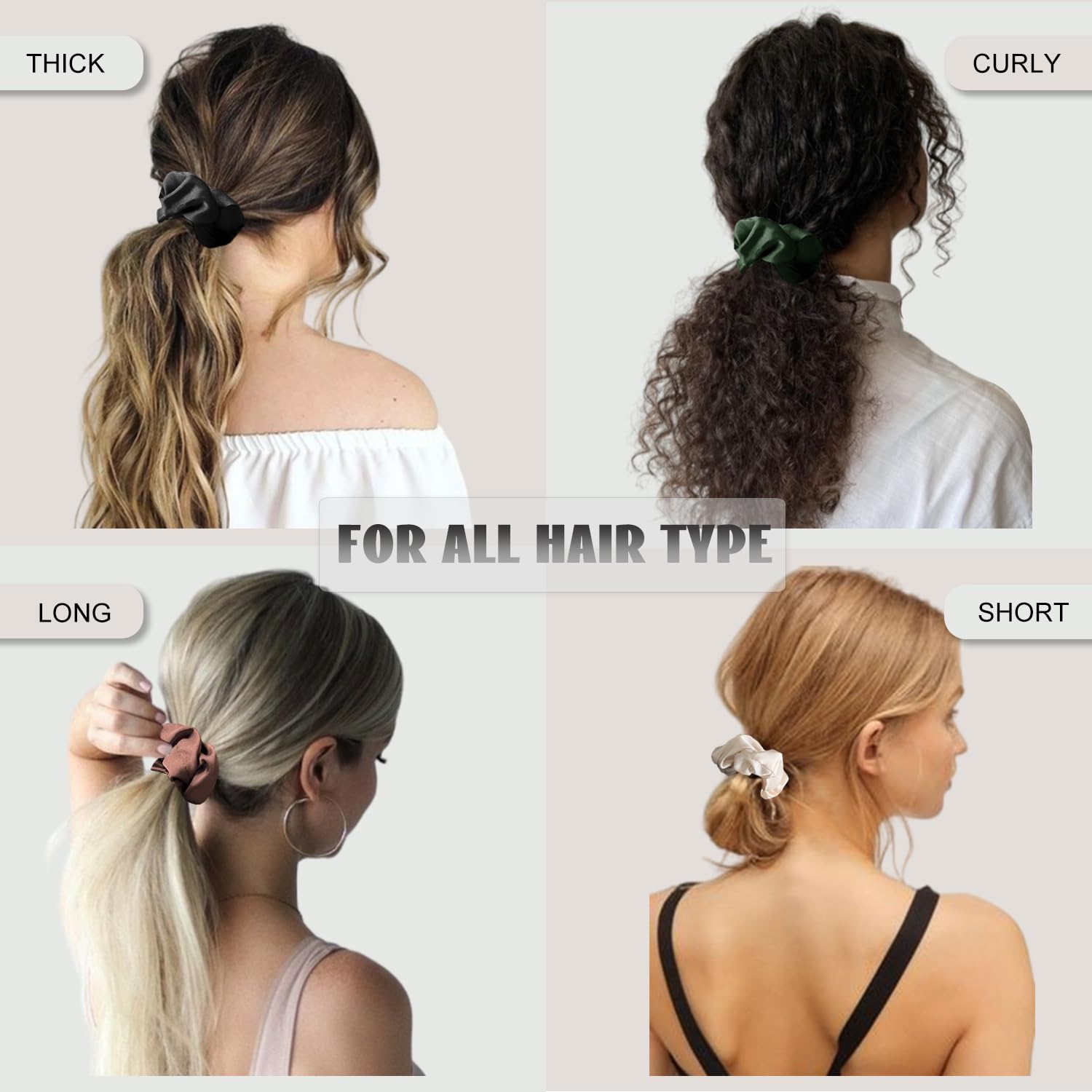 IVARYSS premium hair elastics being used to secure a smooth low ponytail