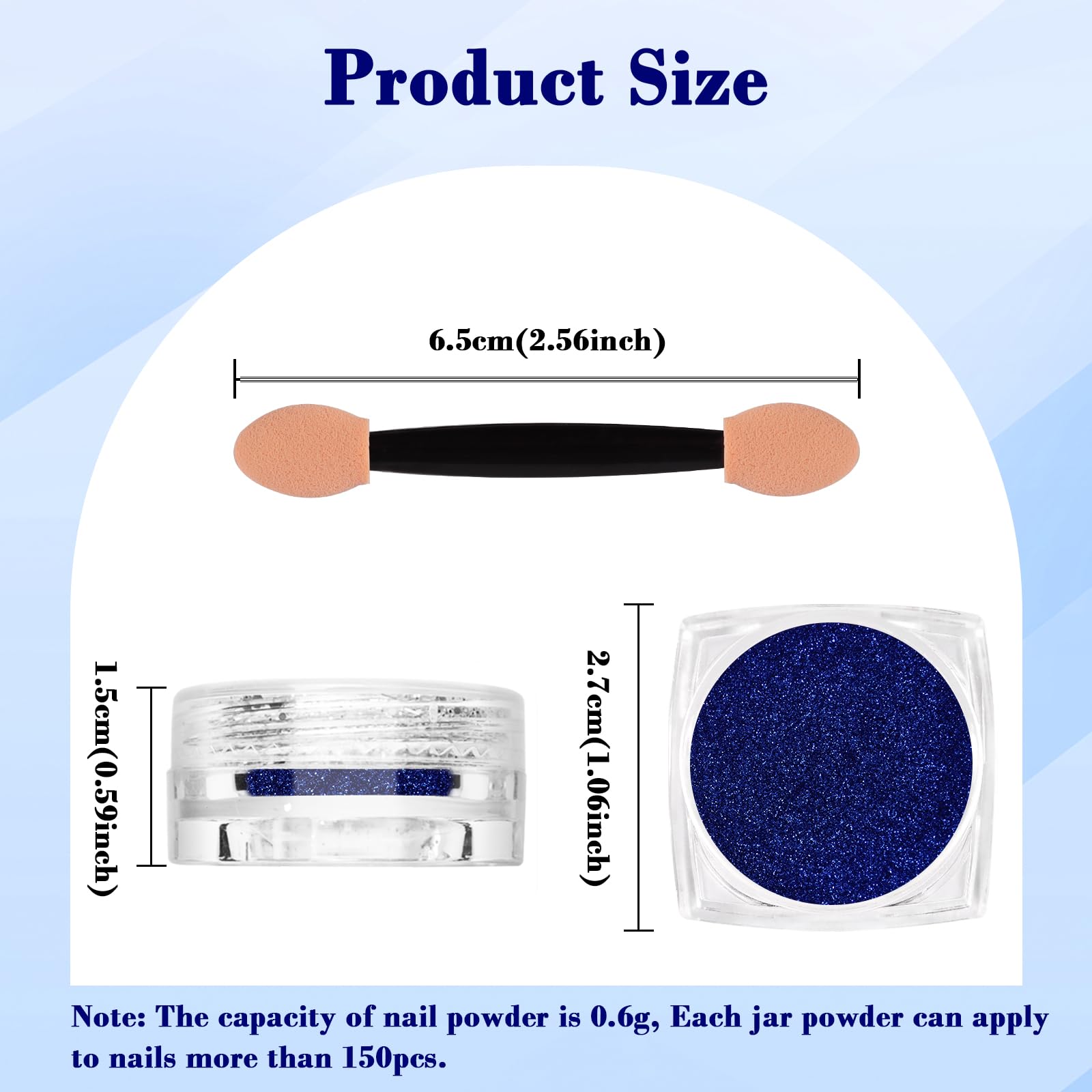 Siusio metallic mirror effect pigment for nail art