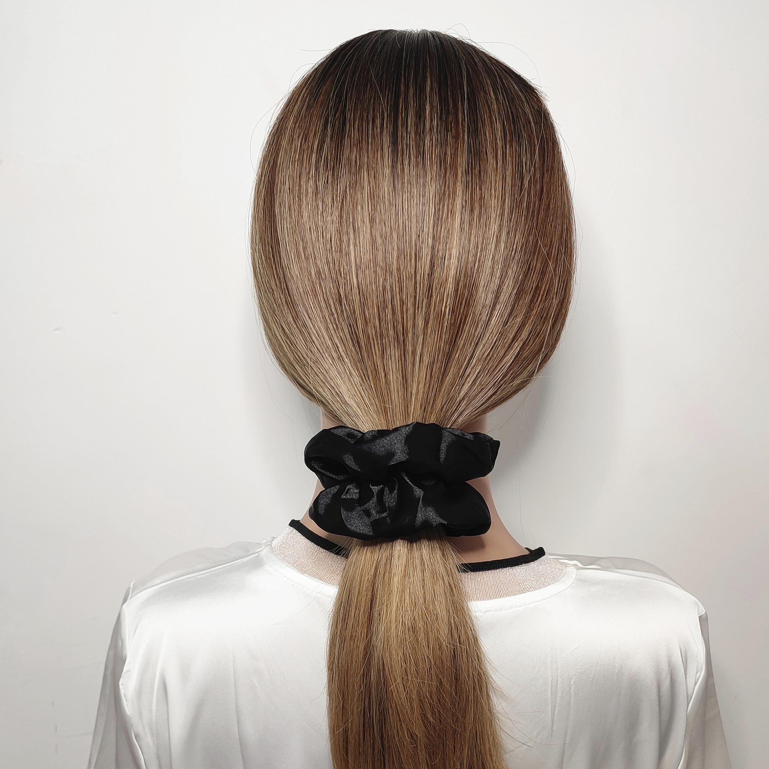 Oversized four point five inch premium satin hair bands displayed in a variety of classic colors