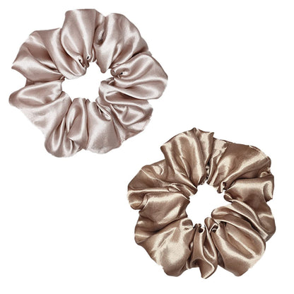 Sufermoe smooth fabric scrunchies for women and girls designed for damage-free hair styling
