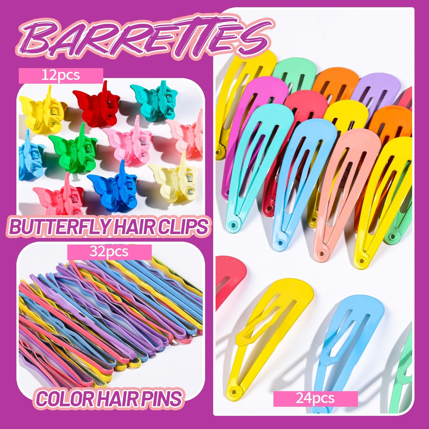 Rat tail comb and pull through styling loop tools included in kit