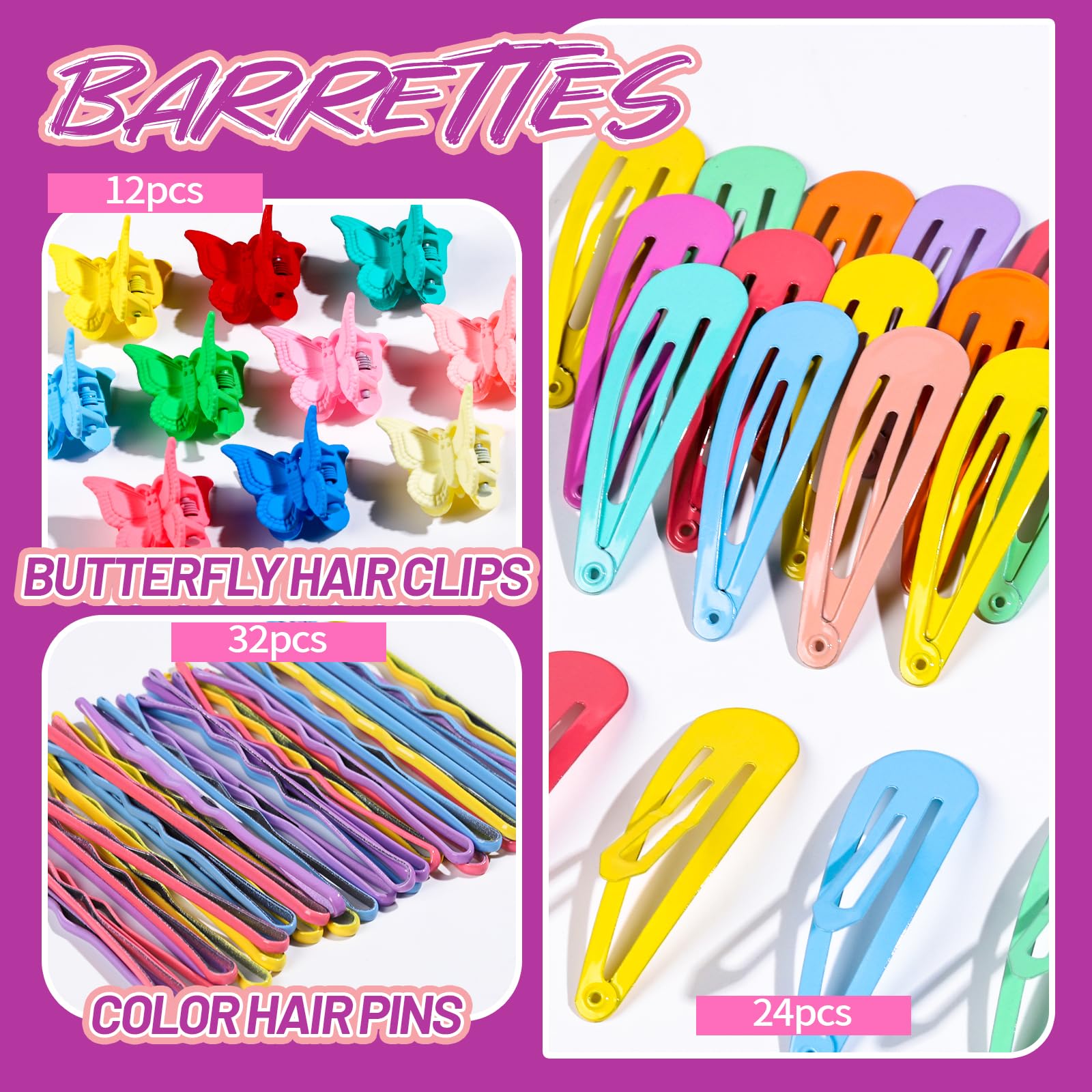 Rat tail comb and pull through styling loop tools included in kit