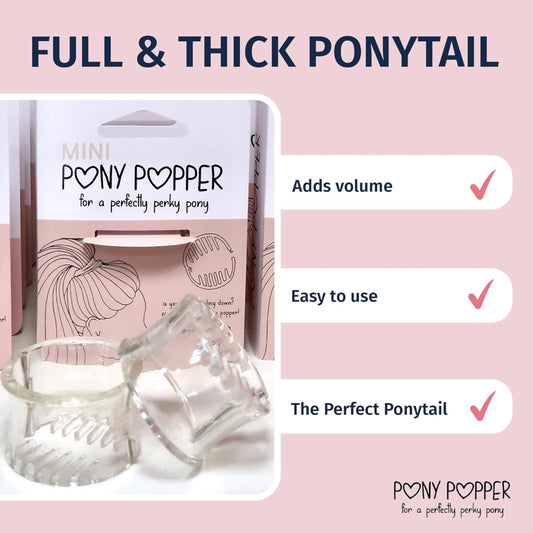 Clear Mini Pony Popper clip displayed on a clean background.