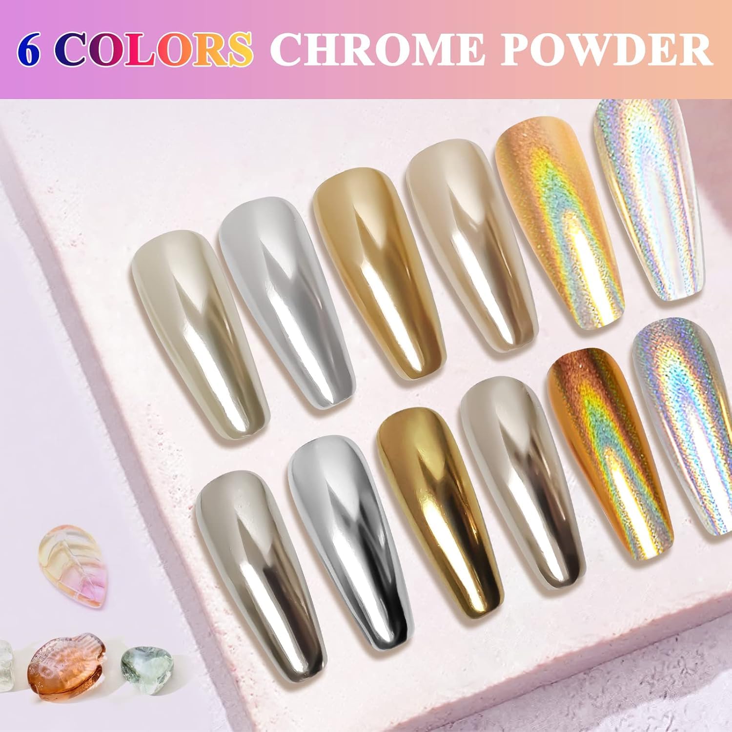 Drmode nail powder palette with applicator tools included
