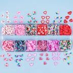 KCXUUYS multi-grid box featuring assorted nail art sequins