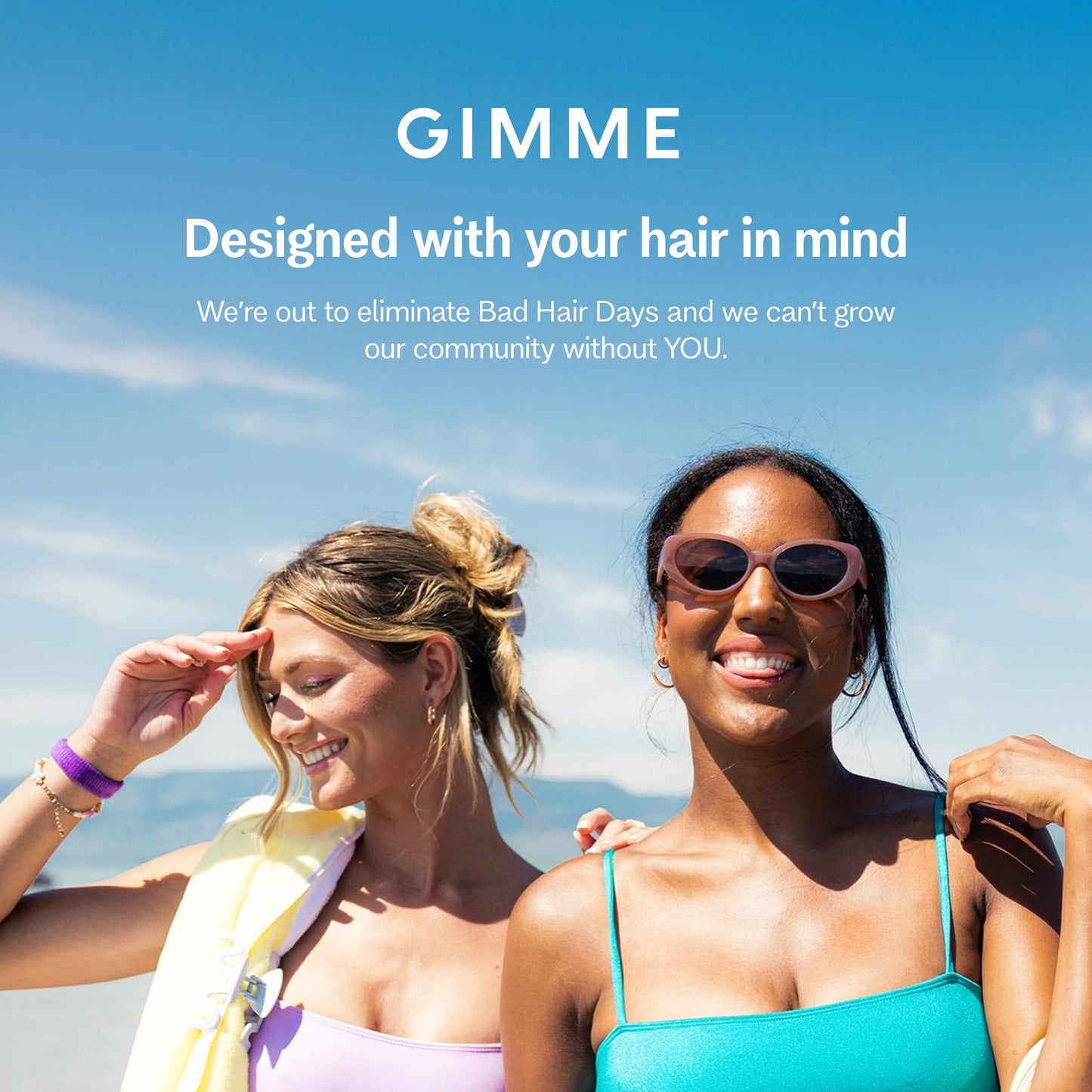 Premium snag free hair elastic holding a sleek medium thickness ponytail