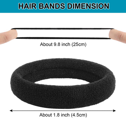 Close up view of the metal free continuous loop construction on DWKFEOQ hair bands
