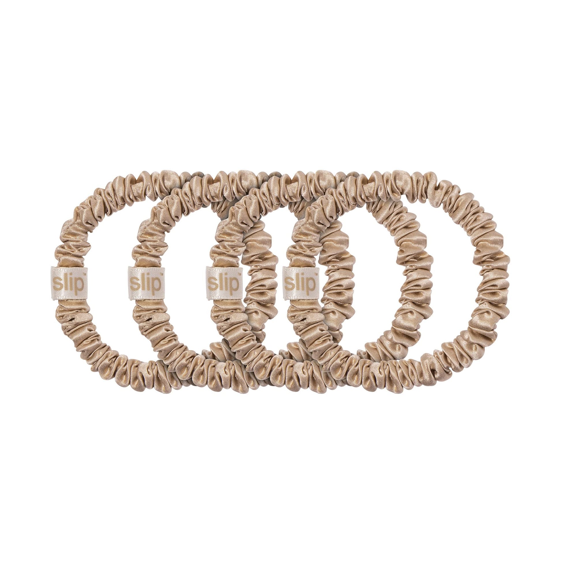 Slip pure silk skinny hair bands illustrating premium anti breakage construction.