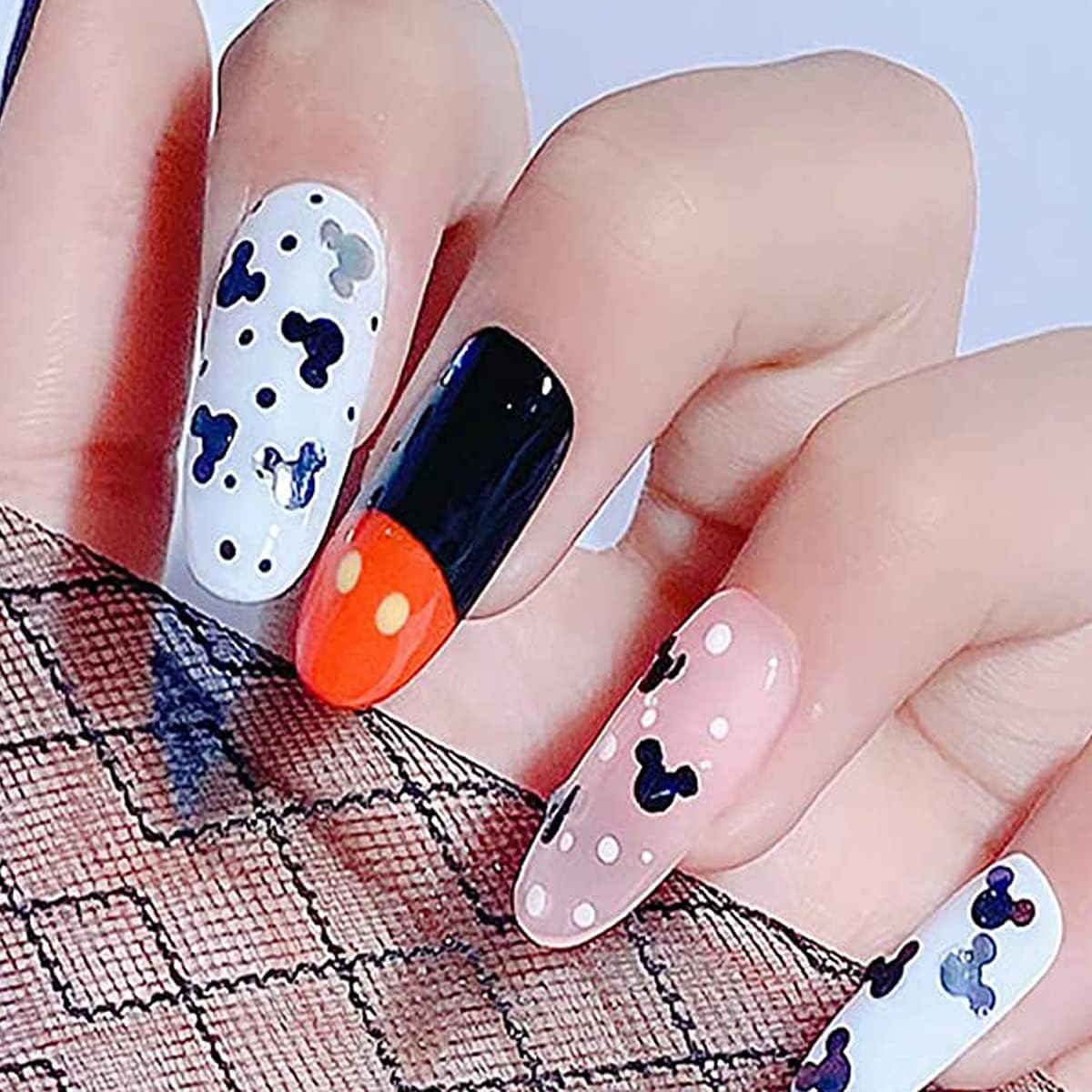 Fumihit 12 color holographic nail art flakes storage container