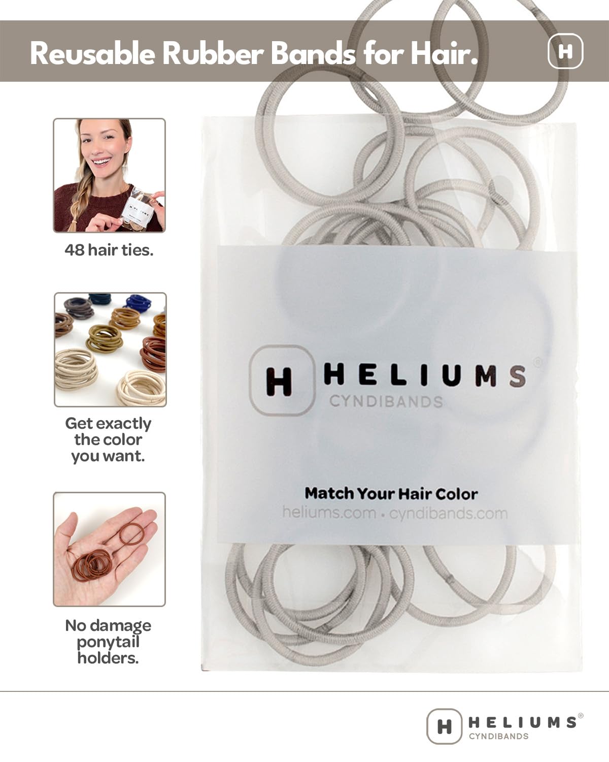 Authentic USA imported Heliums black elastics showing the seamless glue finish