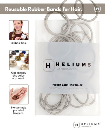 Authentic USA imported Heliums black elastics showing the seamless glue finish