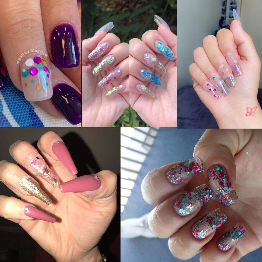 Complete AddFavor nail art glitter kit packaging
