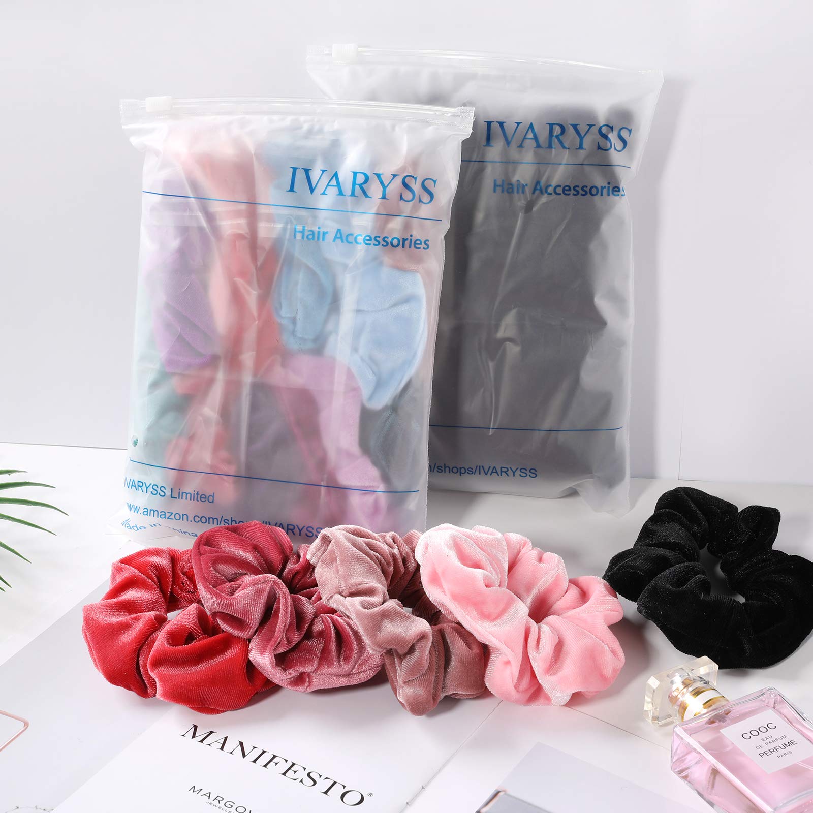 Full set collection of twelve premium IVARYSS hair accessories for women and girls.