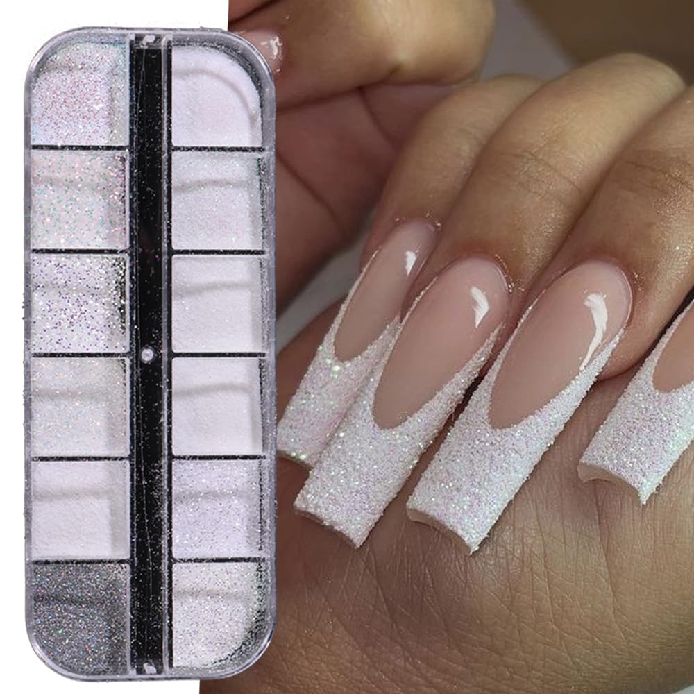 Stzpronail 36 color sugar glitter palette for professional manicures.