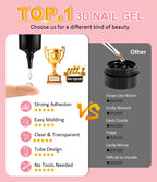 Top angle view of the complete 4-in-1 nail art components and accessories.