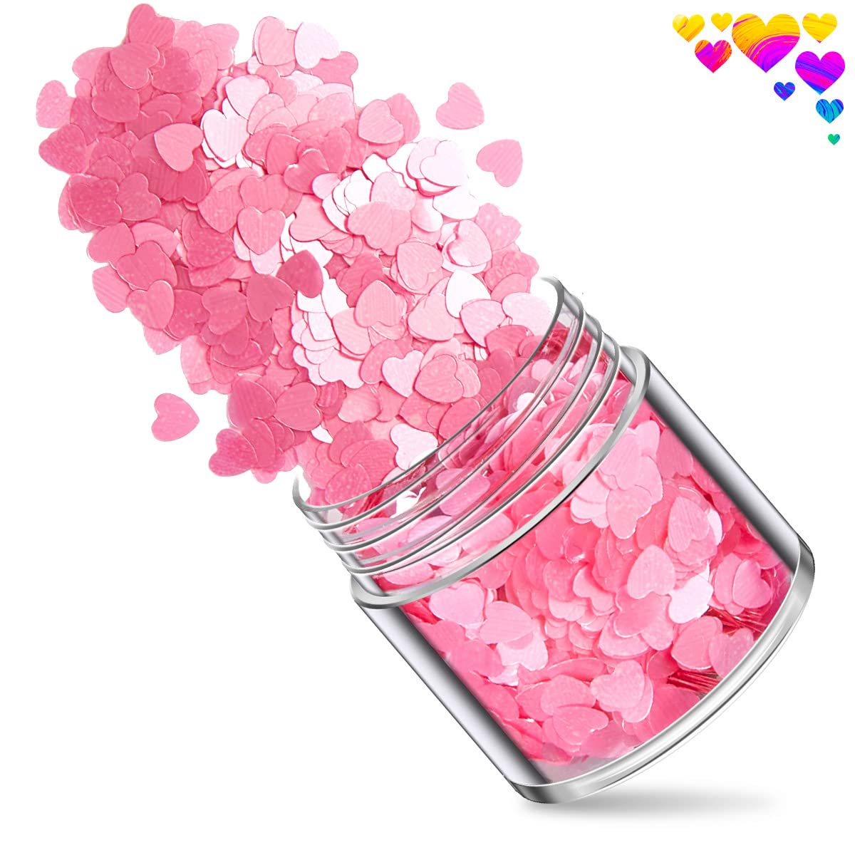 Qdtk holographic nail sequins for acrylic nail decoration