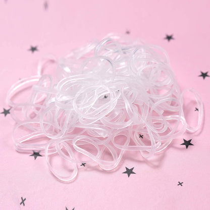 Youxuan transparent mini rubber bands for girls hairstyles