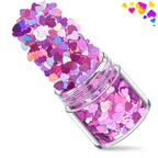Grid storage compartments for nail glitter boxes