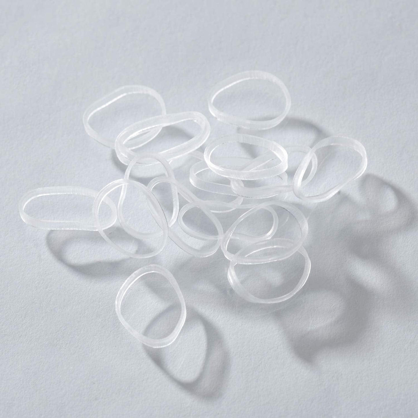 Youxuan tiny clear polybands for kids pigtails and braids