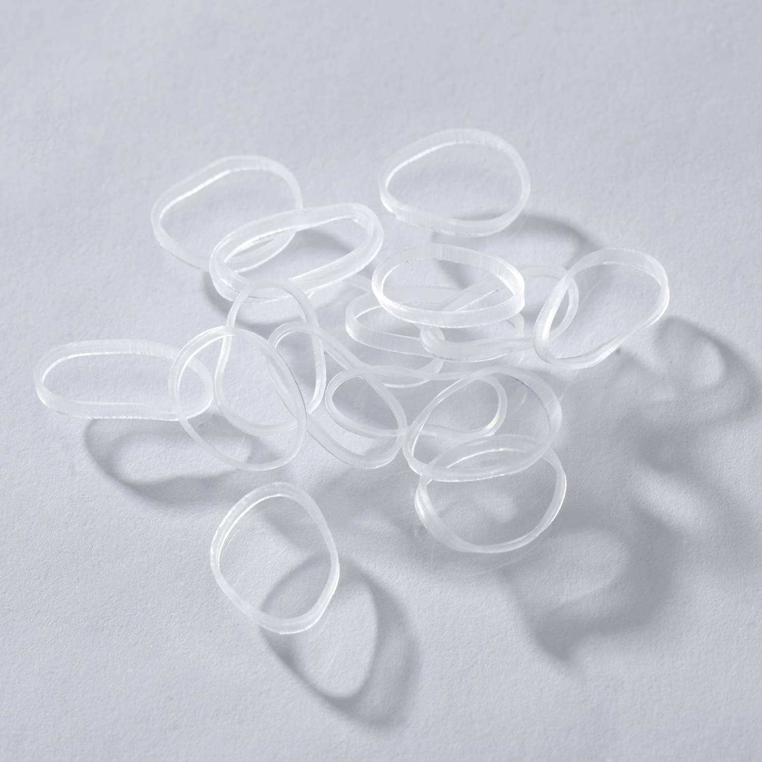 Youxuan tiny clear polybands for kids pigtails and braids