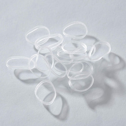 Youxuan tiny clear polybands for kids pigtails and braids