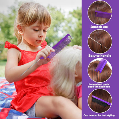 High stretch test of an individual Auroray baby hair tie demonstrating premium elasticity and durability.