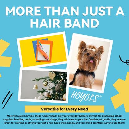 HOYOLS premium quality invisible elastic hair bands lifestyle display